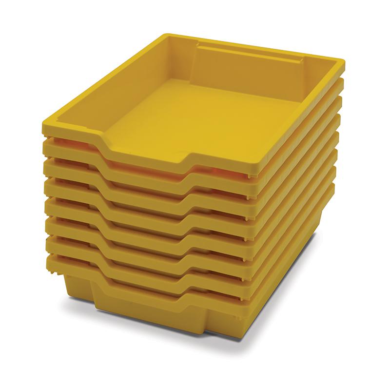 Sunshine Yellow, Heavy Duty School, Industrial & Utility Bins, Pack of 8. Picture 2