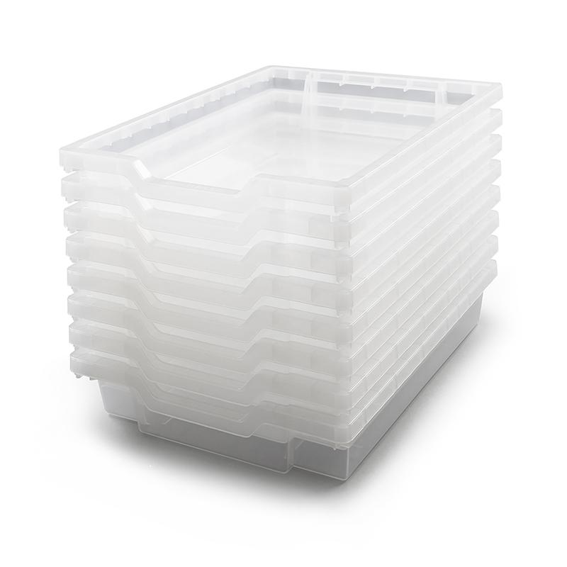 Translucent, Heavy Duty School, Industrial & Utility Bins, Pack 8. Picture 2