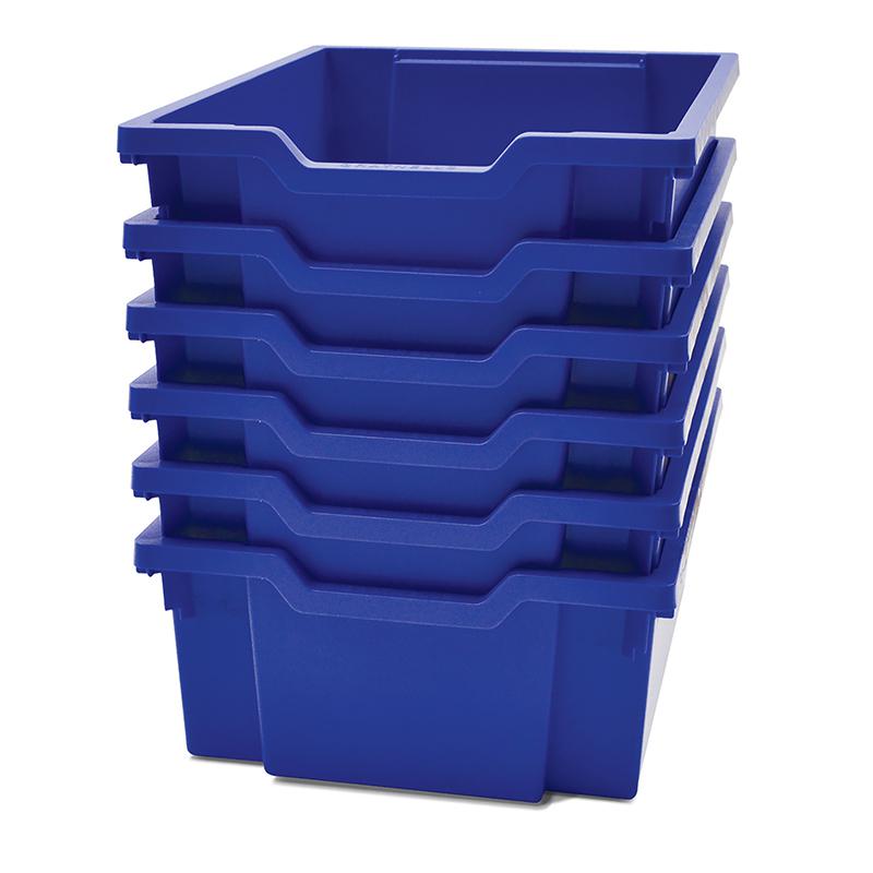 Royal Blue, Heavy Duty School, Industrial & Utility Bins, Pack of 6. Picture 2
