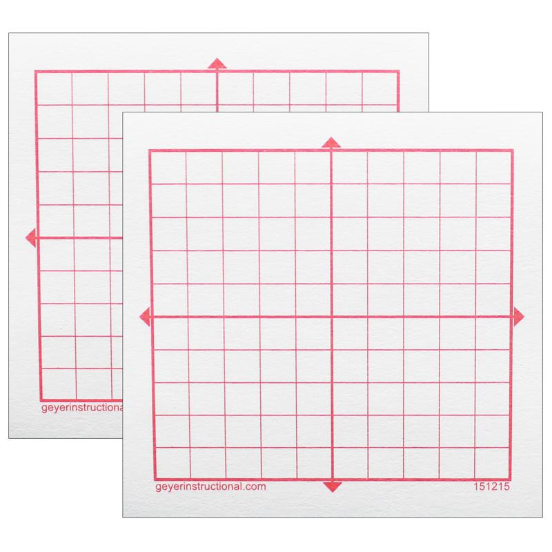 Graphing 3M Post-it Notes, 10 x 10 Square Grid, 4 Pads Per Pack, 2 Packs. Picture 2