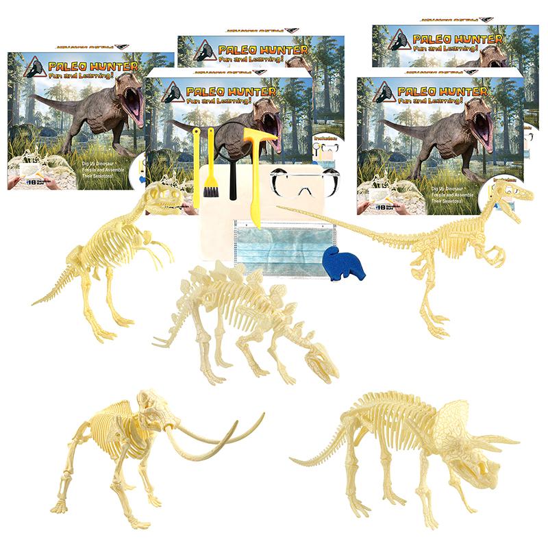 Paleo Hunter Dig Kit for STEAM Education - All Five Dinosaurs. Picture 2
