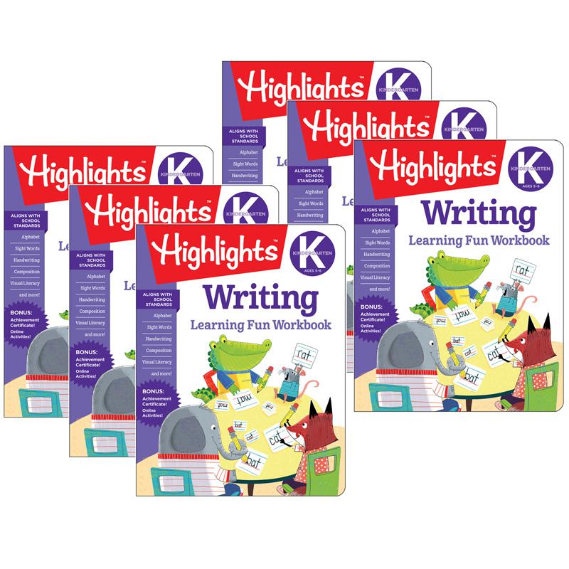 Learning Fun Workbooks, Kindergarten Writing, Pack of 6. Picture 2