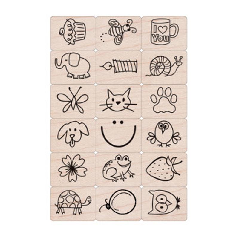 Ink 'n' Stamp Fun Stuff Stamps, Set of 18. Picture 2