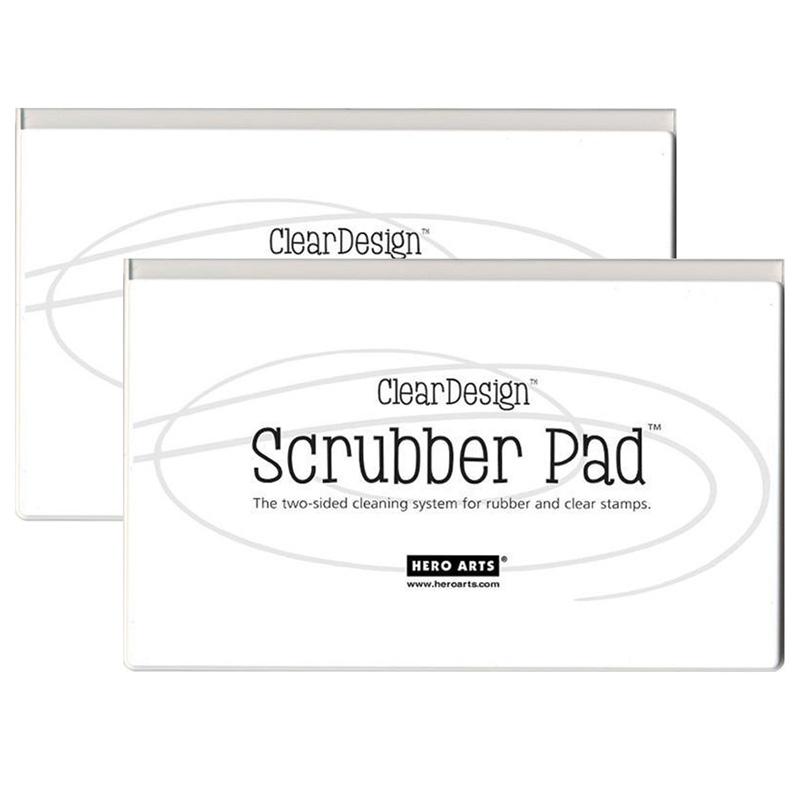 Clear Design Scrubber Pad, Pack of 2. Picture 2