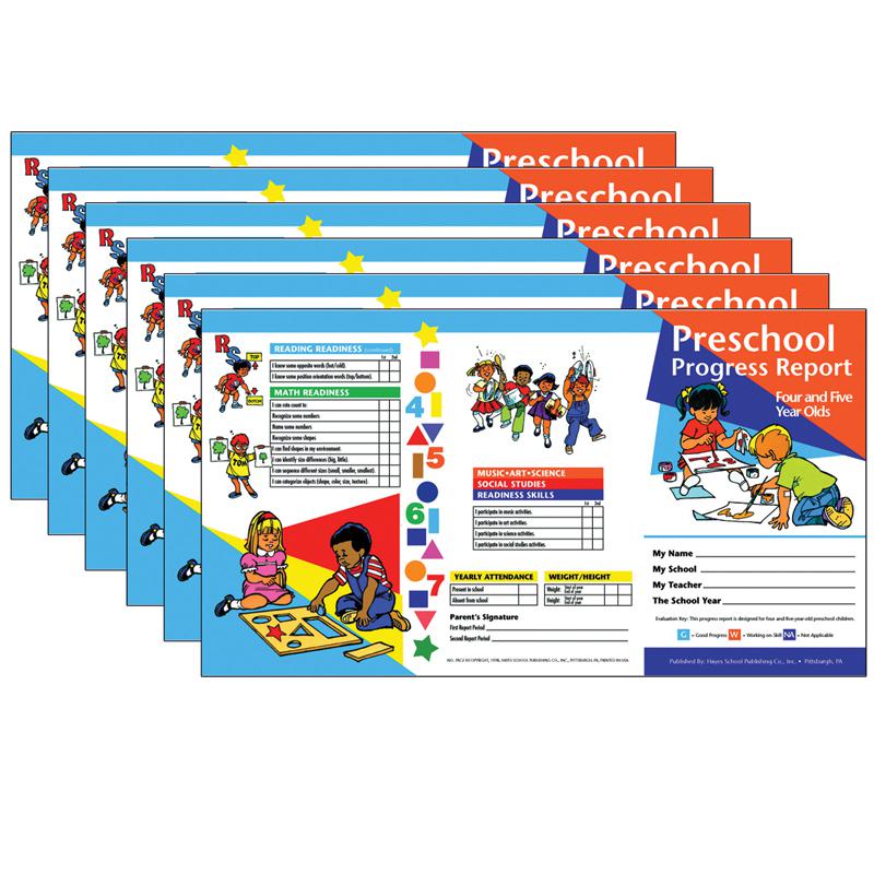 Preschool Progress Report, Ages 4-5, 10 Per Pack, 6 Packs. Picture 2