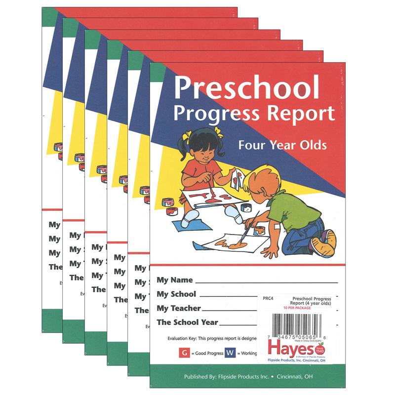 Preschool Progress Report, Four Year Olds, 10 Per Pack, 6 Packs. Picture 2