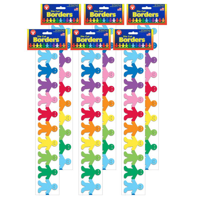 Rainbow Kids Mighty Brights Border, 36 Feet Per Pack, 6 Packs. Picture 2