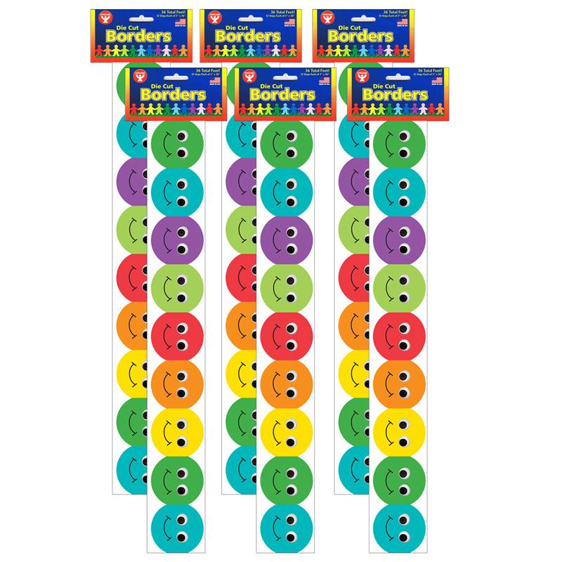 Smiley Face Mighty Brights Border, 36 Feet Per Pack, 6 Packs. Picture 2