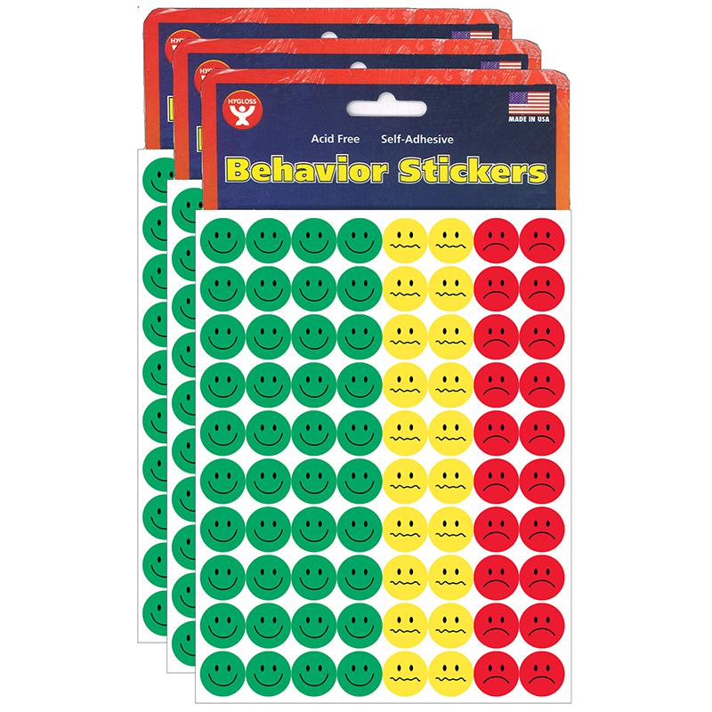 Behavior Stickers, 0.5", 1,200 Per Pack, 3 Packs. Picture 2