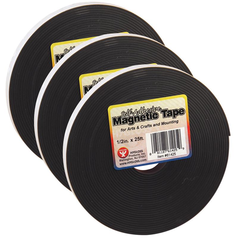 Magnetic Strips, 0.5" x 300" Per Roll, 3 Rolls. Picture 2