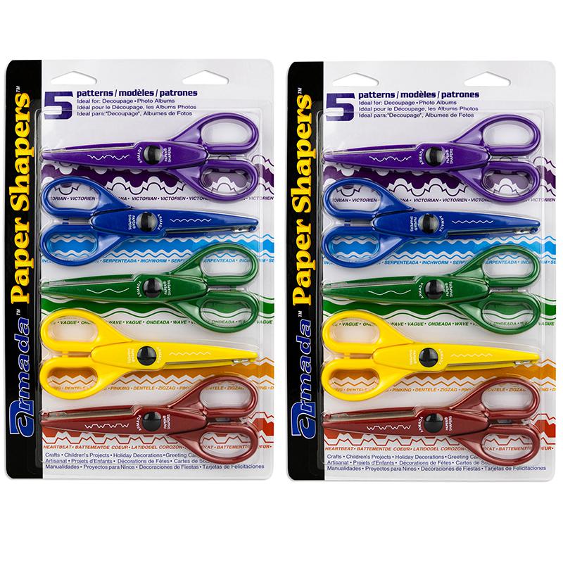 Paper Shapers Decorative Scissors Set 1, 5 Per Set, 2 Sets. Picture 2