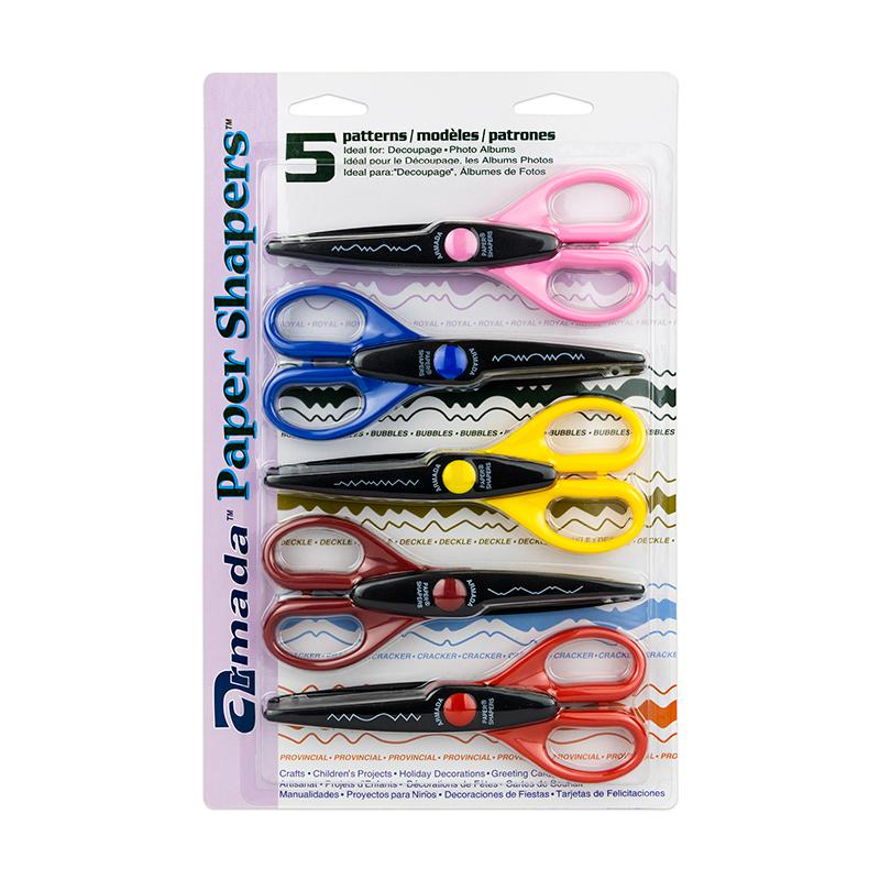 Paper Shapers Decorative Scissors 5-Pack, Set 2. Picture 2