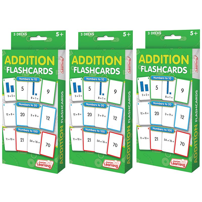 Addition Flashcards, 3 Sets Per Pack, 3 Packs. Picture 2