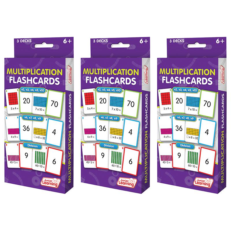 Multiplication Flashcards, 3 Sets Per Pack, 3 Packs. Picture 2