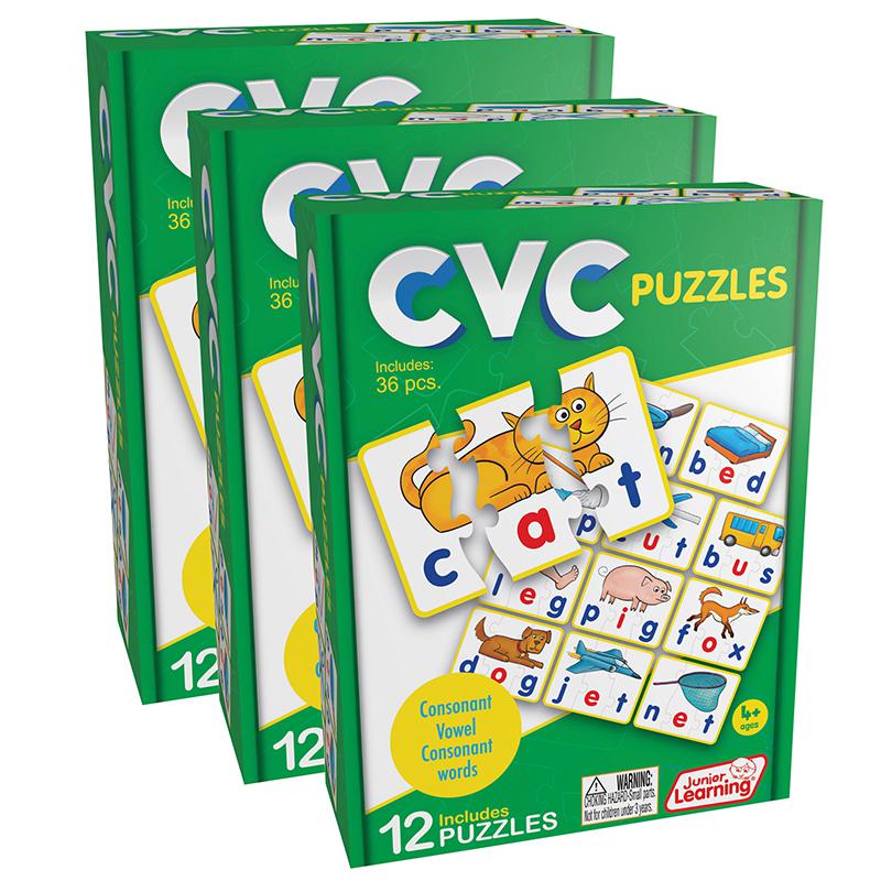CVC Puzzles, 12 Per Set, 3 Sets. Picture 2