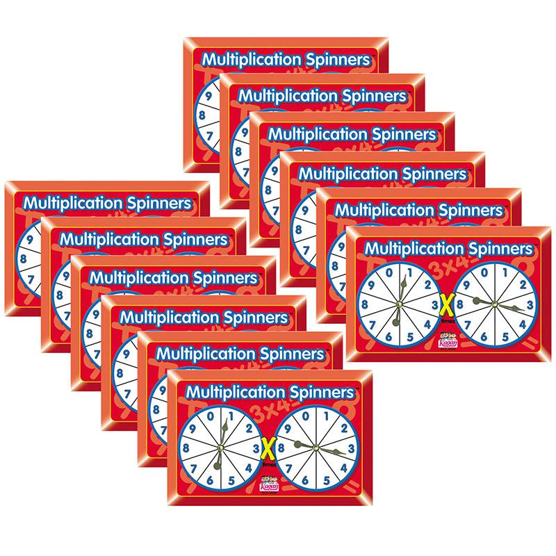 Multiplication Spinners, Pack of 12. Picture 2