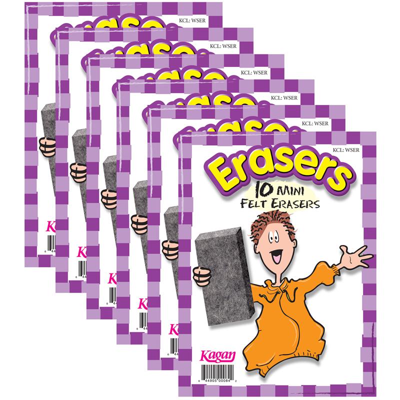 Erasers, Mini, 10 Per Pack, 6 Packs. Picture 2