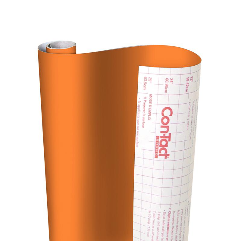 Creative Covering Adhesive Covering, Orange, 18" x 50 ft. Picture 2