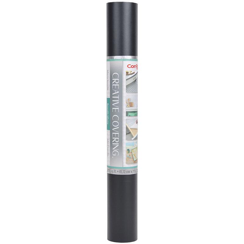 Creative Covering Adhesive Covering, Black, 18" x 50 ft. Picture 2