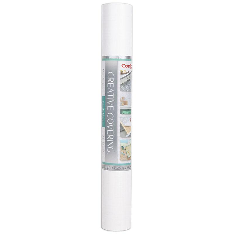 Creative Covering Adhesive Covering, White, 18" x 50 ft. Picture 2