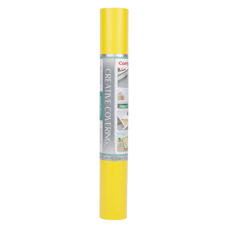 Creative Covering Adhesive Covering, Yellow, 18" x 50 ft. Picture 2