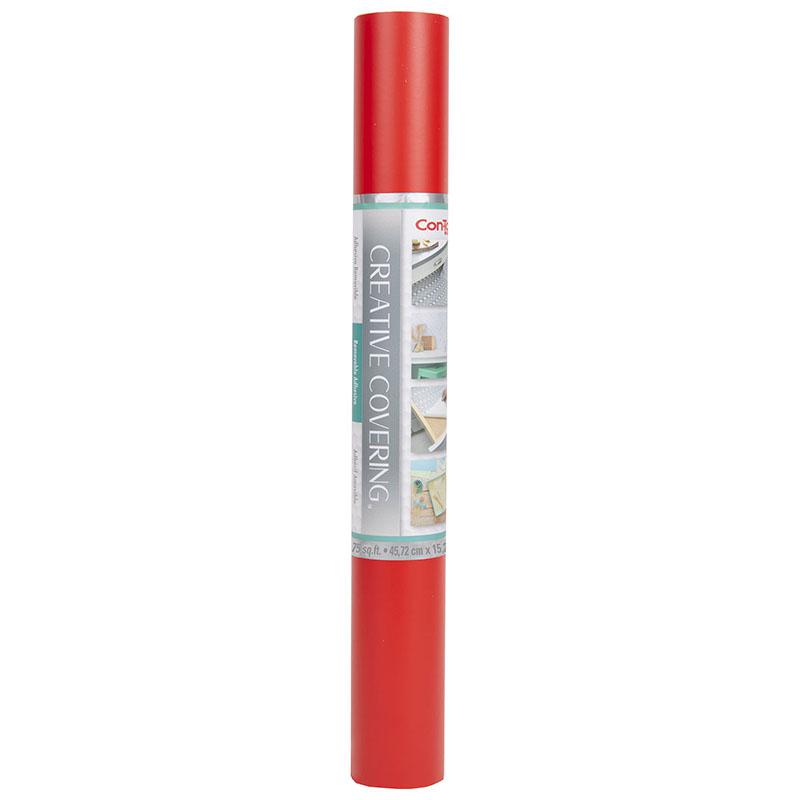 Creative Covering Adhesive Covering, Red, 18" x 50 ft. Picture 2