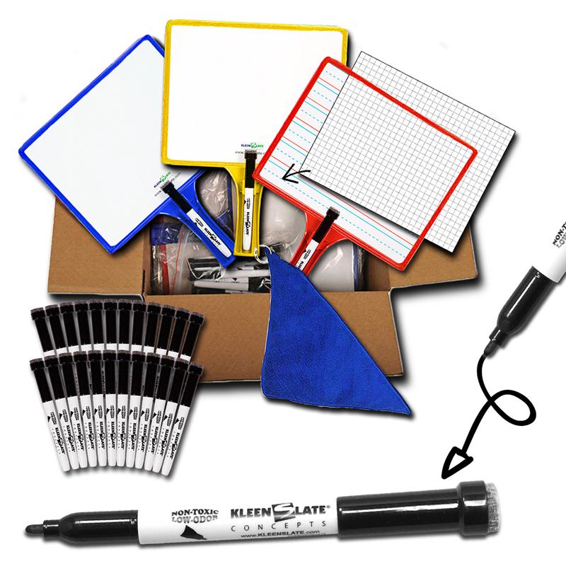 Customizable Handheld Whiteboards with Clear Dry Erase SleevesClass Set of 24. Picture 2