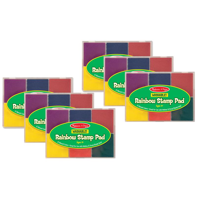 Rainbow Stamp Pad, Pack of 6. Picture 2
