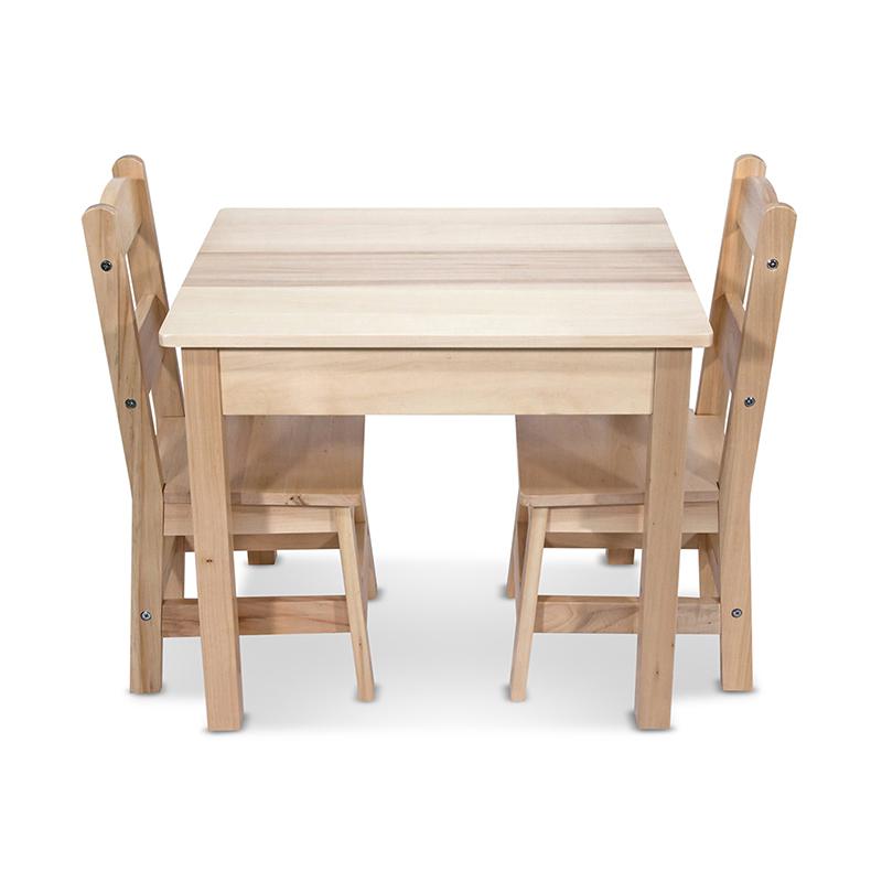 Wooden Table & Chairs - Natural. Picture 2