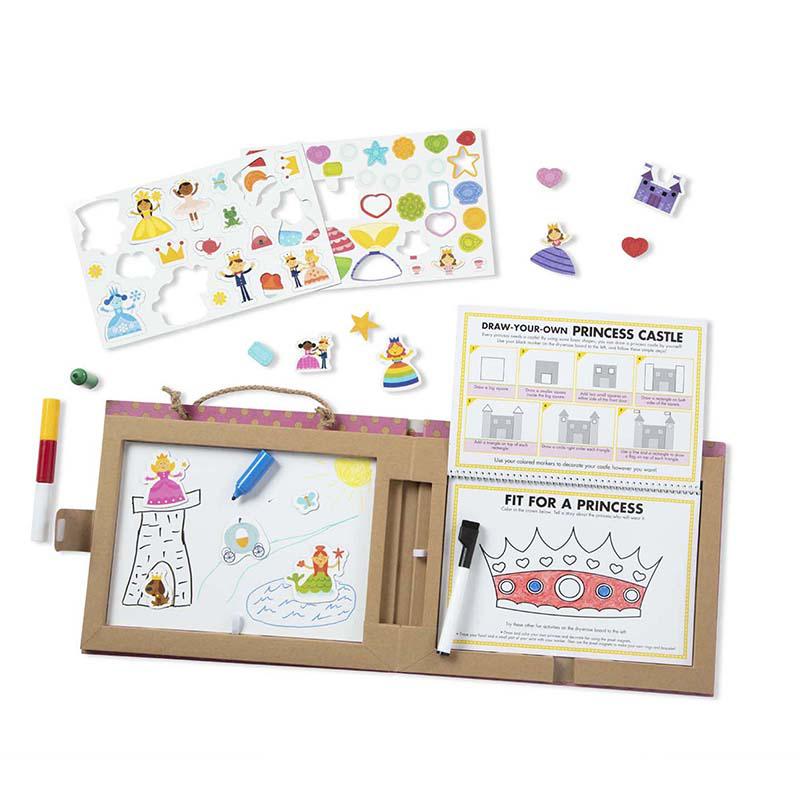Natural Play: Play, Draw, Create Reusable Drawing & Magnet Kit - Princesses. Picture 2