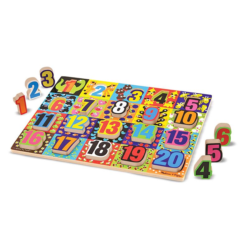 Jumbo Numbers Chunky Puzzle, 12" x 16", 20 Pieces. Picture 2