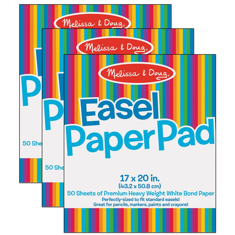 Easel Paper Pad, 17" x 20", 50 sheets Per Pad, 3 Pads. Picture 2