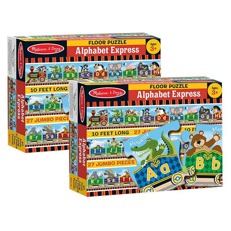 Alphabet Express Floor Puzzle, 10' x 6-1/2", 27 Pieces, Pack of 2. Picture 2
