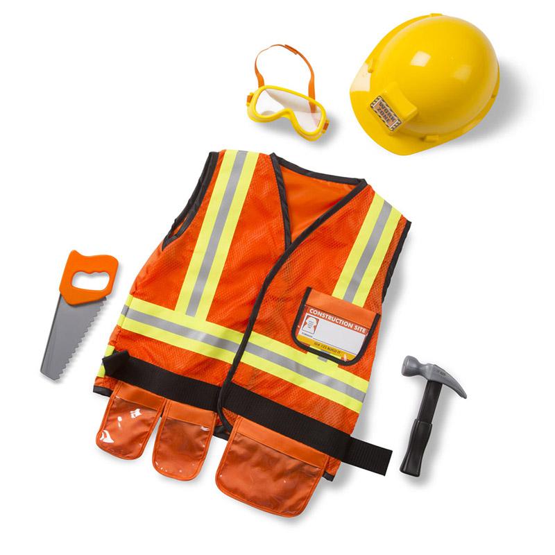 Construction Worker Role Play Costume Set. Picture 2