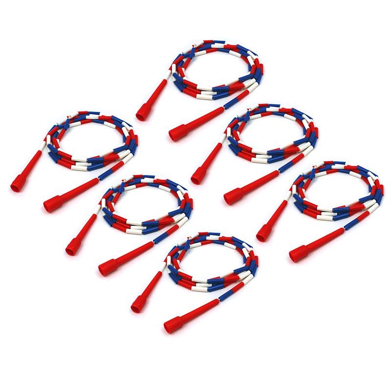 Segmented Plastic Jump Rope, 10', Pack of 6. Picture 2