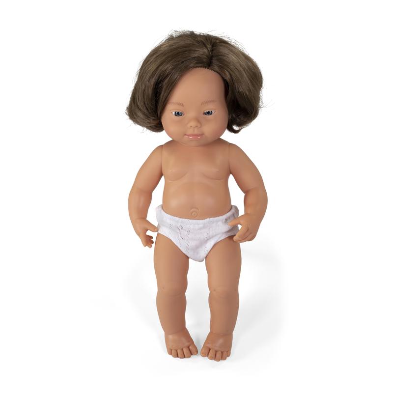 Anatomically Correct 15" Baby Doll, Down Syndrome Caucasian Girl. Picture 2