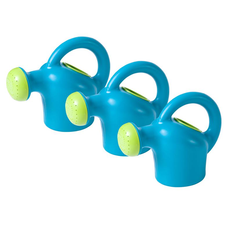 Watering Can, Blue, Pack of 3. Picture 2