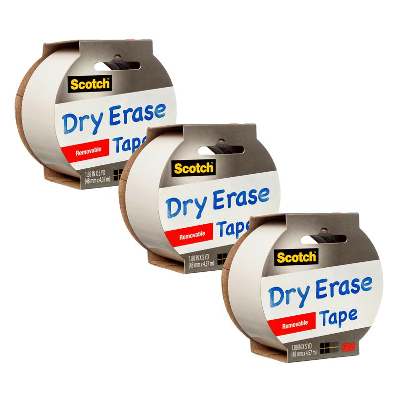 Dry Erase Tape, 1.88" x 5yd, Pack of 3. Picture 2