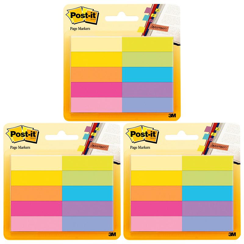 Page Markers, 50 Sheets/Pad, 10 Pads/Pack, 3 Packs. Picture 2