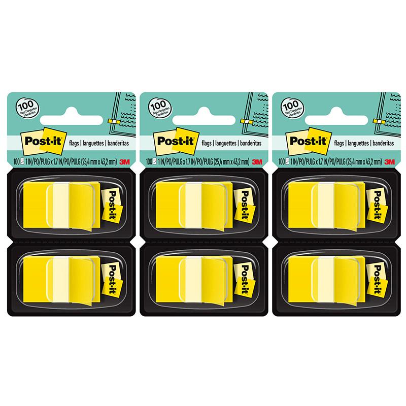 Flags - Yellow, 50/Dispenser, 2 Dispenser/Pack, 3 Packs. Picture 2