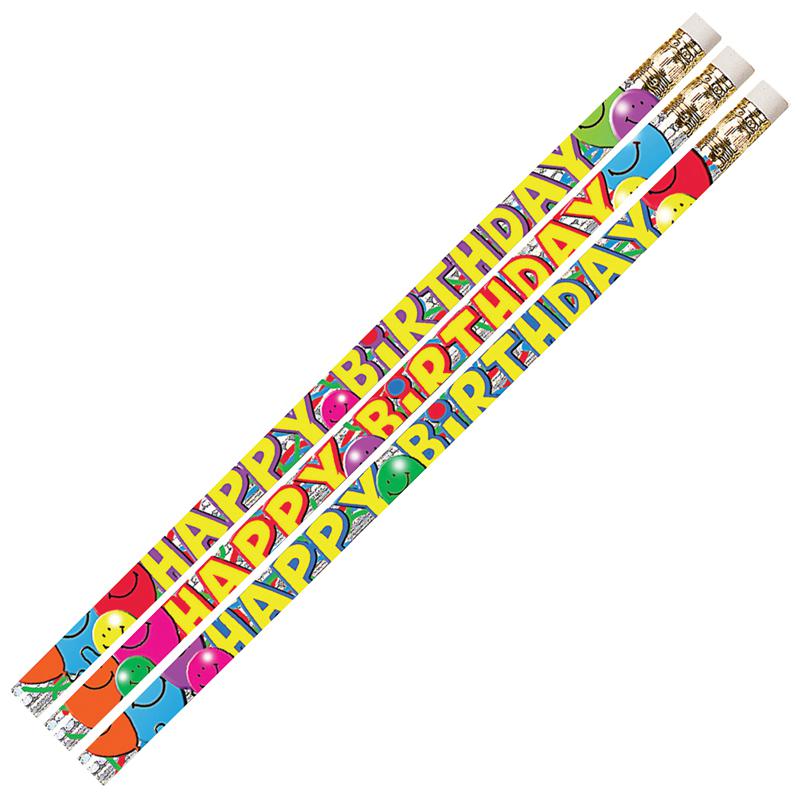 Birthday Bash Motivational/Fun Pencils, 12 Per Pack, 12 Packs. Picture 2