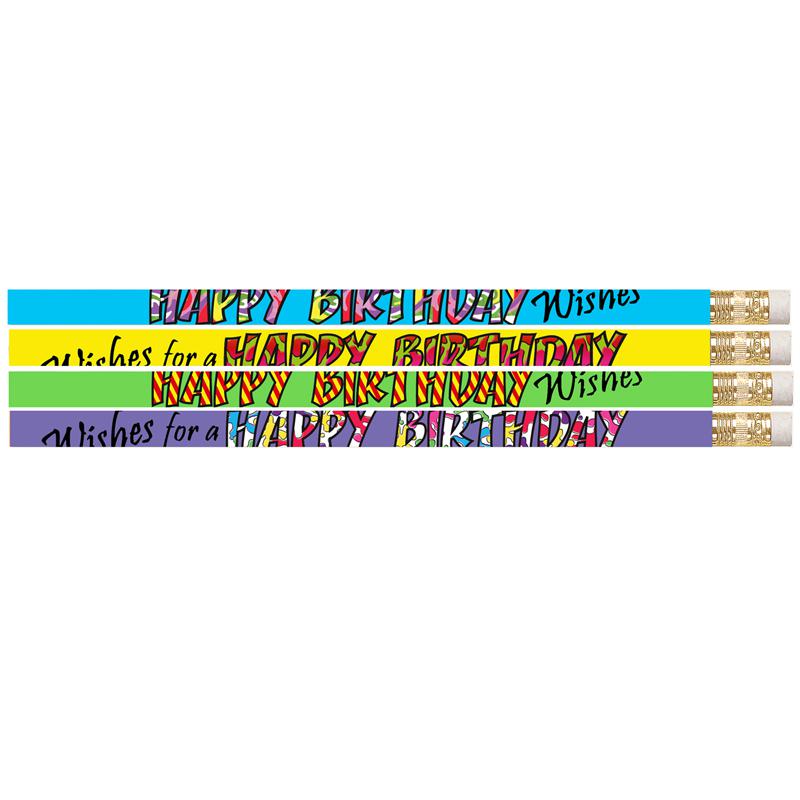Happy Birthday Wishes Pencil, 12 Per Pack, 12 Packs. Picture 2