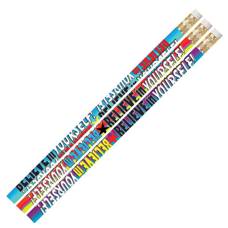 Believe In Yourself Motivational Pencils, 12 Per Pack, 12 Packs. Picture 2