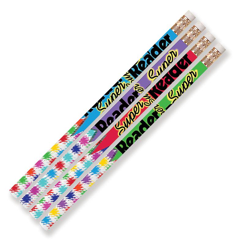 Super Reader Motivational Pencils, 12 Per Pack, 12 Packs. Picture 2