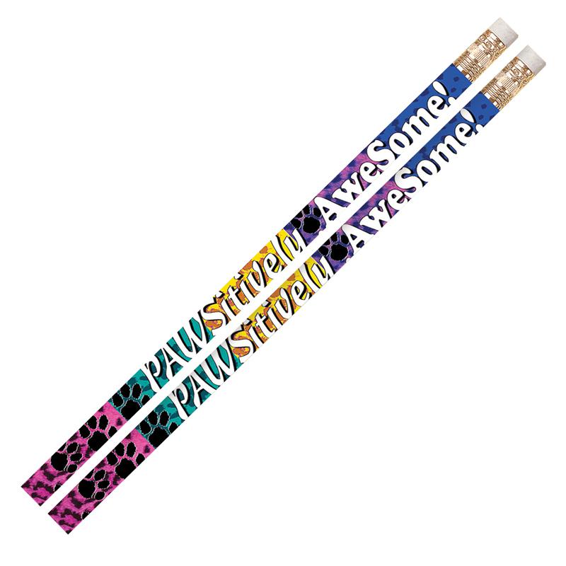 Pawsitively Awesome Motivational Pencil, 12 Per Pack, 12 Packs. Picture 2