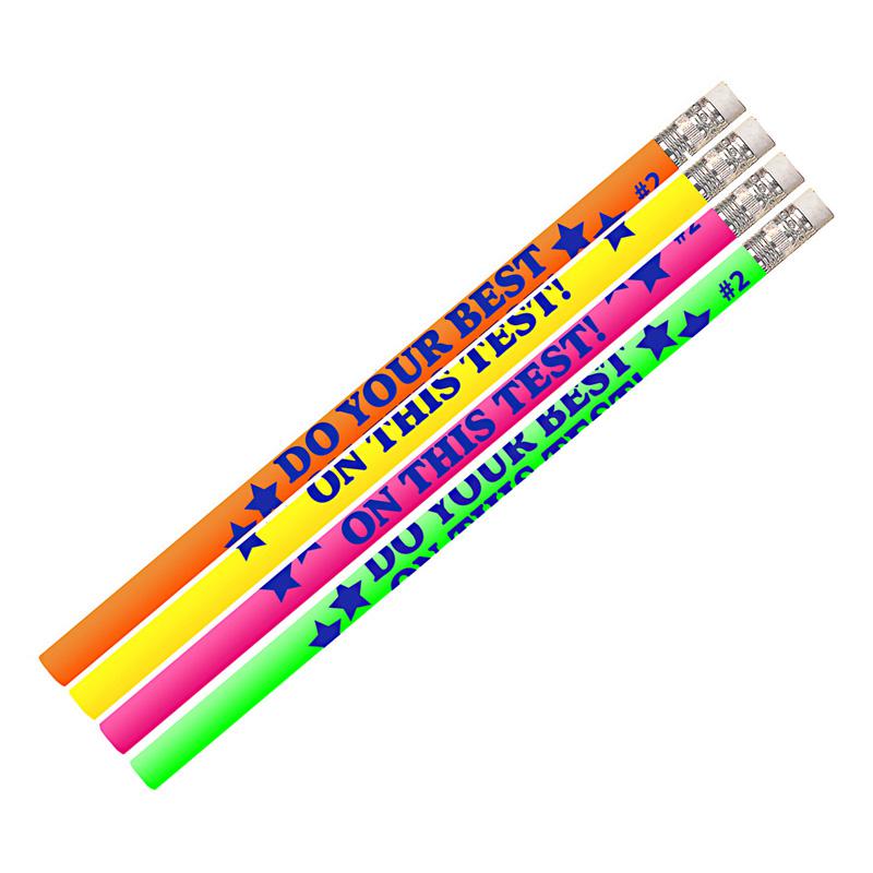Do Your Best On The Test Motivational Pencils, 12 Per Pack, 12 Packs. Picture 2