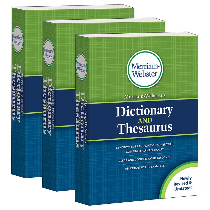 Merriam-Webster's Dictionary and Thesaurus, 2020 Copyright, Pack of 3. Picture 2
