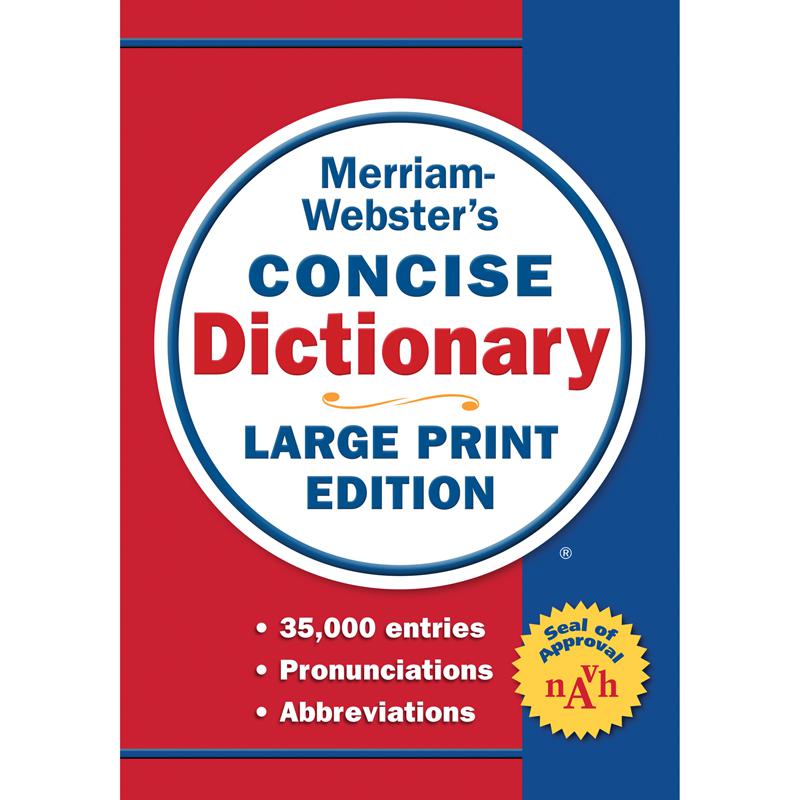 Merriam-Webster's Concise Dictionary, Large Print Ed.. Picture 2