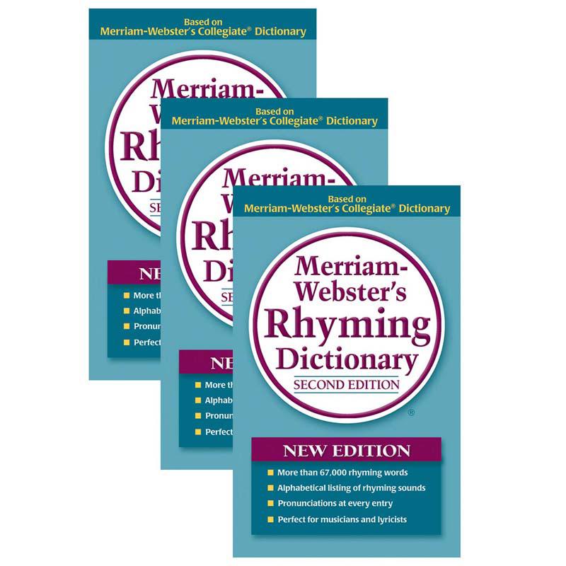 Merriam-Webster's Rhyming Dictionary, Pack of 3. Picture 2