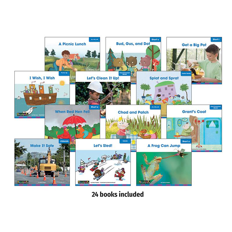 Decodable Readers Grade 1 Short Vowels, Consonant Blends, and Digraphs, 24 Books. Picture 2